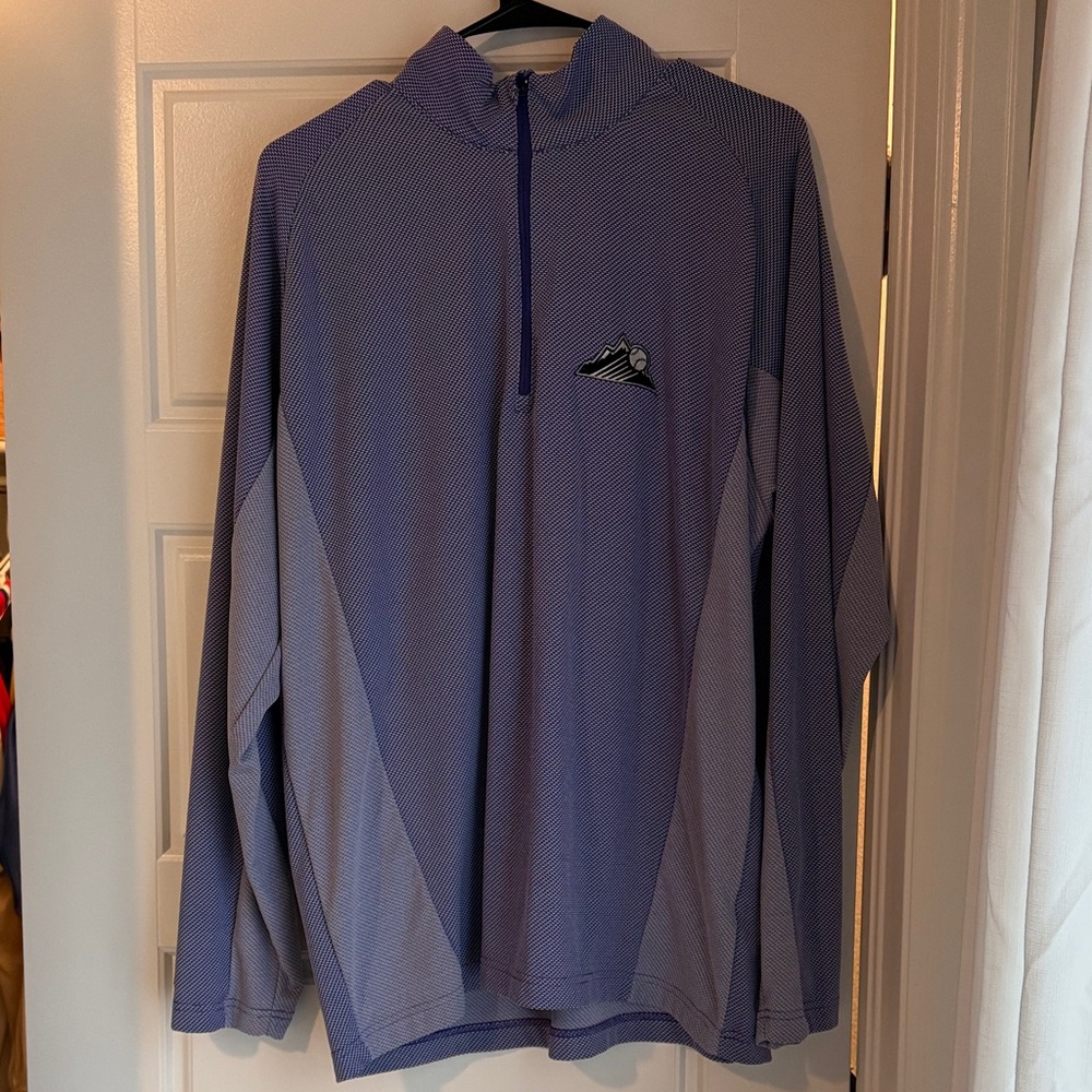 Purple Colorado Rockies Quarter-Zip Pullover
